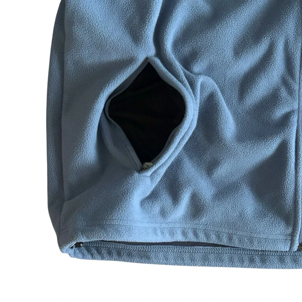 L.L. Bean Polartec Fleece Jacket‎ Mens Large Blue Full-Zip Outdoor Pockets